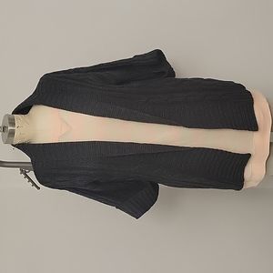 Old Navy Charcoal grey metallic cardigan with 3/4" sleeves